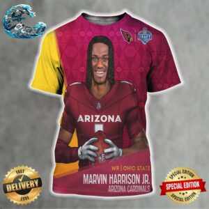 Marvin Harrison Jr Picked By Arizona Cardinals At NFL Draft Detroit 2024 All Over Print Shirt
