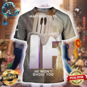 Matthew Rhys IF Character Poster He Won’t Ghost You Exclusive To Cinemas May 16 All Over Print Shirt