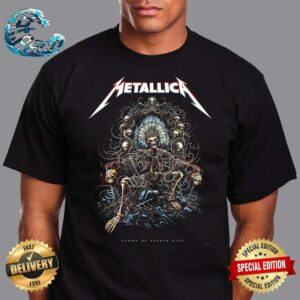Metallica 72 Season Poster Series Crown Of Barbed Wire By Miles Tsang Unisex T-Shirt