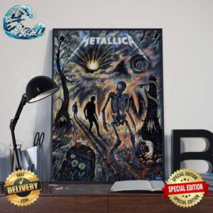 Metallica 72 Season Poster Series Sleep Walk My Life Away By Zeb Love Home Decor Poster Canvas