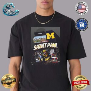 Michigan Hockey Is Going To Back To NCAA 2024 Men’s Frozen Four At Saint Paul MN Classic T-Shirt