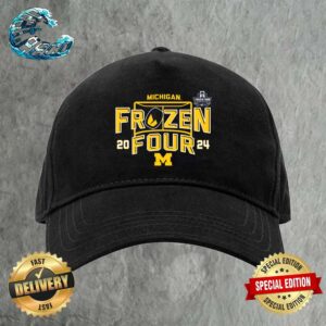Michigan Wolverines 2024 Men’s Frozen Four Hockey Premium Cap Snapback Hat