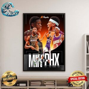 Minnesota Timberwolves X Phoenix Suns Locked-in To The First Round Of The 2024 Playoffs Home Decor Poster Canvas