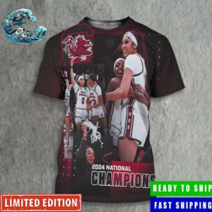 NCAA March Madness Women’s Basketball South Carolina Gamecocks Wins The National Champions 2024 All Over Print Shirt