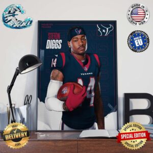 NFL Welcome Stefon Diggs To Houston Texans Home Decor Poster Canvas