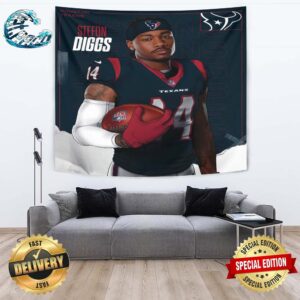 NFL Welcome Stefon Diggs To Houston Texans Wall Decor Poster Tapestry