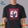 Congratulations Nathan MacKinnon Colorado Avalanche Is A 50-Goal Scorer For The First Time In His Career Unisex T-Shirt