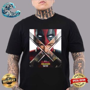 New Poster Deadpool and Wolverine Hughkatana Matata Theaters On July 26 2024 Classic T-Shirt