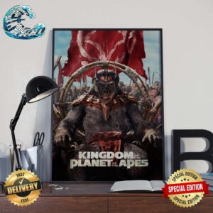 New Poster For Kingdom Of The Planet Of Apes Releasing In Theaters On May 10 Home Decor Poster Canvas