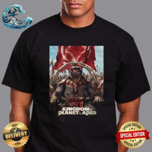 New Poster For Kingdom Of The Planet Of Apes Releasing In Theaters On May 10 Unisex T-Shirt