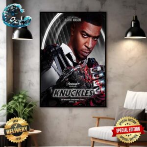 New Poster For Knuckles Featuring Kid Cudi Six Episode Streaming Event April 26 Home Decor Poster Canvas