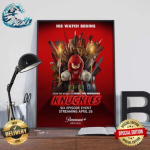 New Poster For The Knuckles Series Releasing On Paramount On April 26 Home Decor Poster Canvas