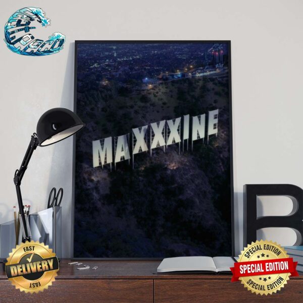 New Poster For Ti West’s Maxxxine Starring Mia Goth Releasing In Theaters On July 5 Home Decor Poster Canvas