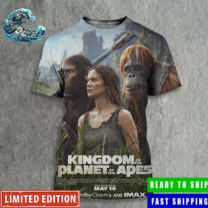 New Poster Official For Kingdom Of The Planet Of The Apes Releasing In Theaters May 10 All Over Print Shirt