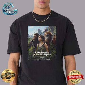 New Poster Official For Kingdom Of The Planet Of The Apes Releasing In Theaters May 10 Classic T-Shirt