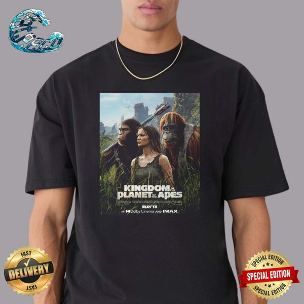 New Poster Official For Kingdom Of The Planet Of The Apes Releasing In Theaters May 10 Classic T-Shirt