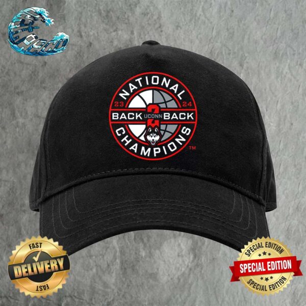 New Profile Pic UConn Huskies Back 2 Back National Champions 2024 NCAA Men’s Basketball March Madness Vintage Snapback Hat Cap