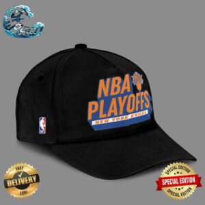 New York Knicks Fanatics Branded 2024 NBA Playoffs Defensive Stance Cap Hat Snapback
