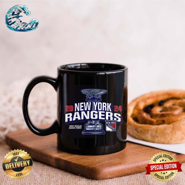 New York Rangers 2024 Presidents Trophy Coffee Ceramic Mug