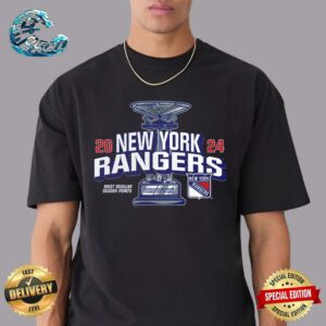 New York Rangers 2024 Presidents Trophy Vintage T-Shirt