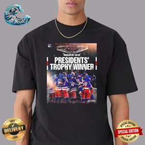 New York Rangers Clinch The NHL Presidents Trophy In 2023-24 Premium T-Shirt