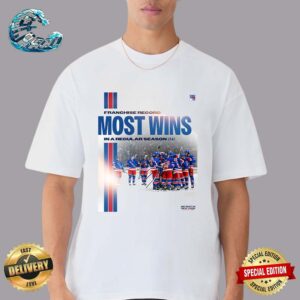 New York Rangers Franchise Record Most Wins In A Regular Season NHL Classic T-Shirt