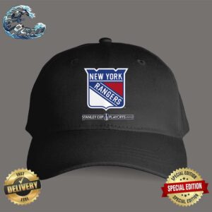 New York Rangers NHL 2024 Stanley Cup Playoffs Breakout Big Logo Cap Hat Snapback