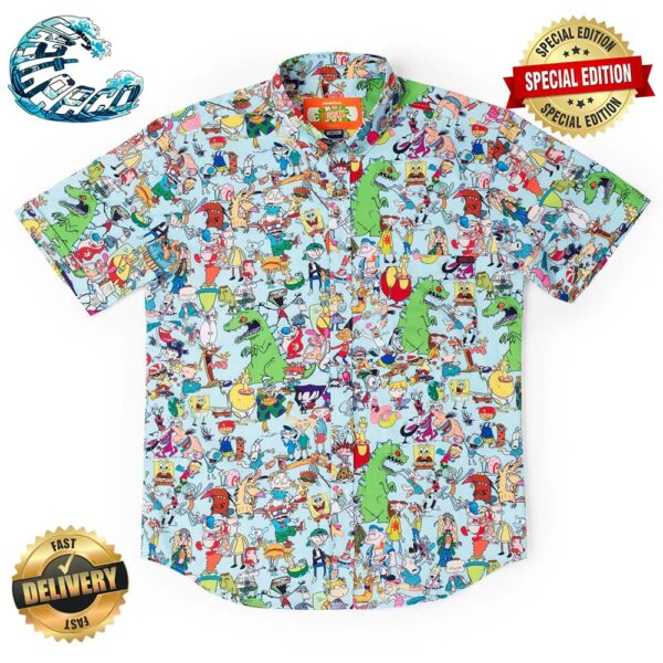 Nickelodeon 90s Mashup RSVLTS Collection Summer Hawaiian Shirt