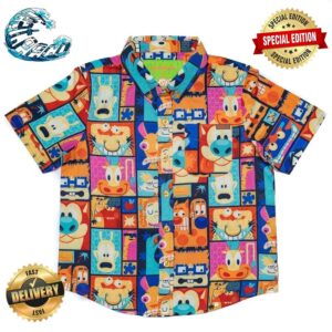 Nickelodeon Tiki Toons RSVLTS Collection Summer Hawaiian Shirt