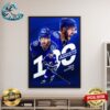 Congrats Nikita Kucherov Tampa Bay Lightning Becomes The Fifth Player In NHL History To Record 100 Assists In A Season Poster Canvas