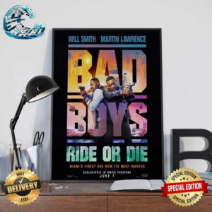 Official First Poster For Bad Boys Rise Or Die In Theaters On June 7 Home Decor Poster Canvas
