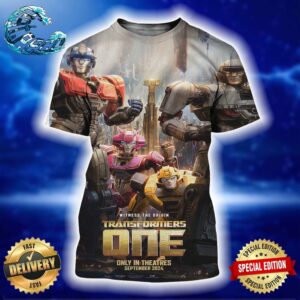 Official First Poster For Transformers One Releasing In Theaters On September 20 All Over Print Shirt