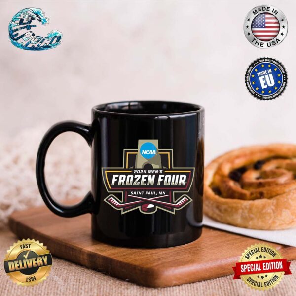 Official Logo NCAA 2024 Men’s March Madness Frozen Four Hockey At Saint Paul MN Ceramic Mug