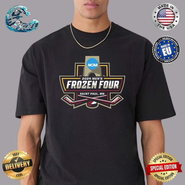 Official Logo NCAA 2024 Men’s March Madness Frozen Four Hockey At Saint Paul MN Unisex T-Shirt