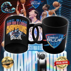 Official OKC Blue NBA G League Finals Champions 2024 Ceramic Mug