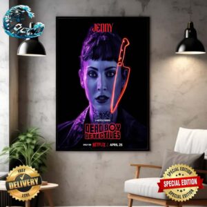 Official Poster Briana Cuoco As Jenny the Butcher Dead Boy Detectives Out April 25th Only On Netflix Wall Decor Poster Canvas