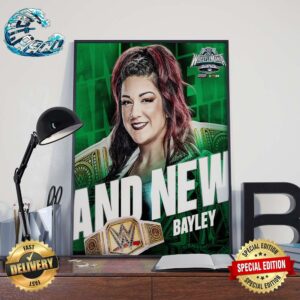 Official Poster For Bayley Is Your New WWE Women’s Champion At WrestleMania XL Home Decor Poster Canvas
