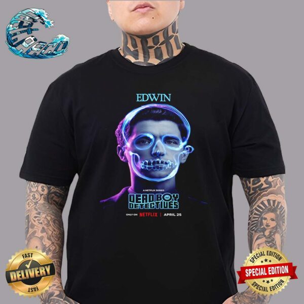 Official Poster George Rexstrew As Edwin Payne Dead Boy Detectives Out April 25th Only On Netflix Classic T-Shirt