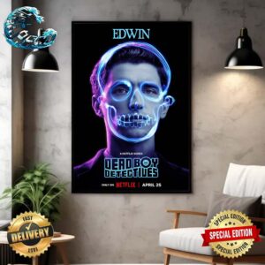Official Poster George Rexstrew As Edwin Payne Dead Boy Detectives Out April 25th Only On Netflix Home Decor Poster Canvas