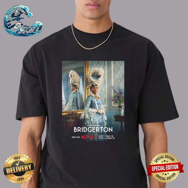 Official Poster Golda Rosheuvel As Queen Charlotte Bridgerton Season 3 Classic T-Shirt