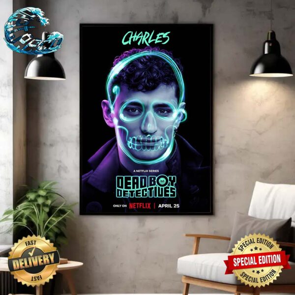 Official Poster Jayden Revri As Charles Rowland Dead Boy Detectives Out April 25th Only On Netflix Home Decor Poster Canvas