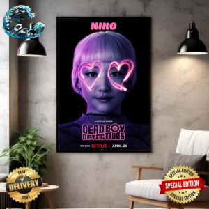 Official Poster Yuyu Kitamura As Niko Dead Boy Detectives Out April 25th Only On Netflix Wall Decor Poster Canvas