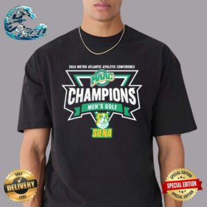 Official Siena College 2024 Metro Atlantic Athletic Conference Champions Men’s Gold Unisex T-Shirt