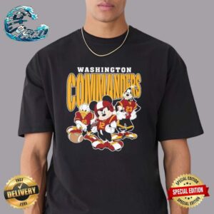 Official Washington Commanders Mickey Donald Duck And Goofy Football Team 2024 Unisex T-Shirt