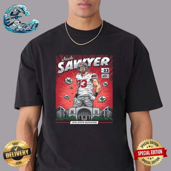 Ohio State Buckeyes 33 Jack Sawyer Nil Comic Classic T-Shirt