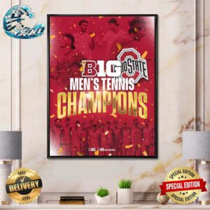 Ohio State M Tennis Big Men’s Tennis Champions Home Decor Poster Canvas
