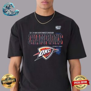 Oklahoma City Thunder 2024 Northwest Division Champions Unisex T-Shirt