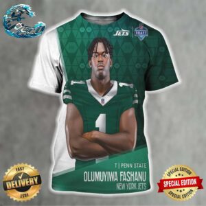 Olumuyiwa Fashanu Picked By New York Jets At NFL Draft Detroit 2024 All Over Print Shirt