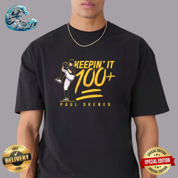 Paul Skenes Keepin It 100 Pittsburgh Baseball Vintage T-Shirt