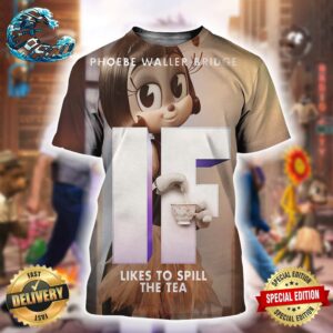 Phoebe Waller-Bridge IF Character Poster Likes To Spill The Tea May 16 Exclusive To Cinemas All Over Print Shirt